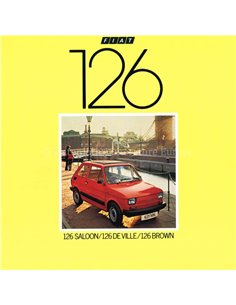1982 FIAT 126 BROCHURE ENGELS