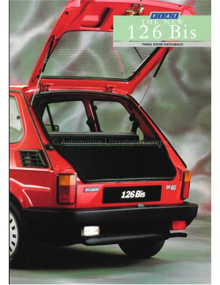 1991 FIAT 126 BIS BROCHURE ENGLISH