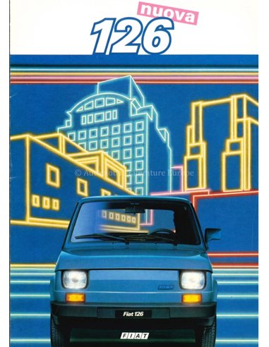 1986 FIAT 126 PROSPEKT ITALIENISCH