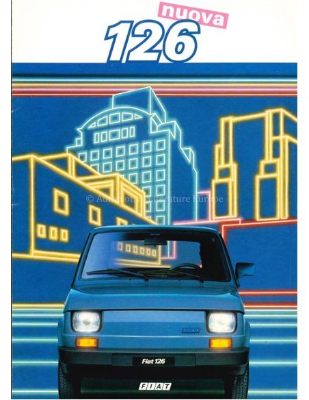 1986 FIAT 126 PROSPEKT ITALIENISCH