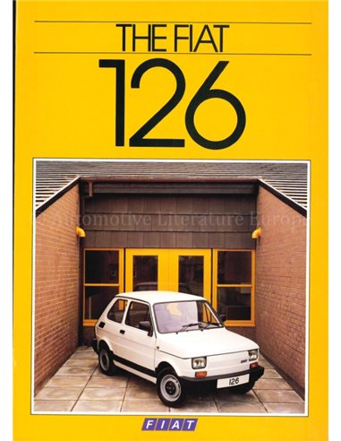 1986 FIAT 126 BROCHURE ENGLISH