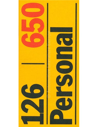 1977 FIAT 126 PERSONAL PROSPEKT ITALIENISCH