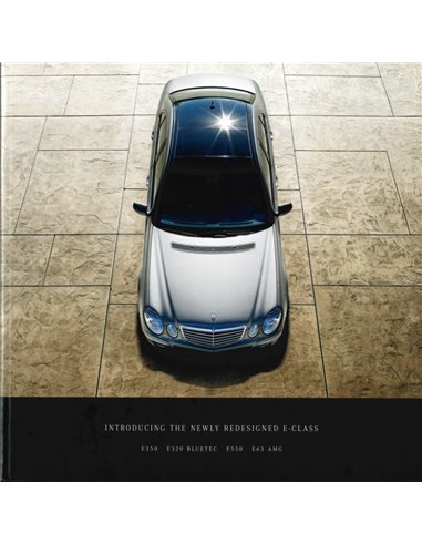 2007 MERCEDES BENZ E CLASS BROCHURE ENGLISH