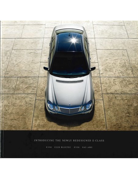 2007 MERCEDES BENZ E CLASS BROCHURE ENGLISH