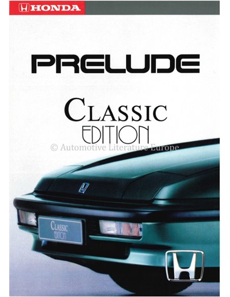 1987 HONDA PRELUDE CLASSIC EDITION BROCHURE DUTIS