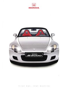 2001 HONDA S2000 BROCHURE NEDERLANDS