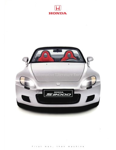 2001 HONDA S2000 BROCHURE DUTCH