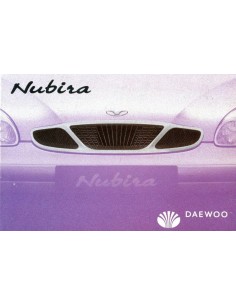 2000 DAEWOO NUBIRA INSTRUCTIEBOEKJE NEDERLANDS
