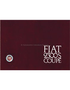 1964 FIAT 2300S COUPE BROCHURE ITALIAN