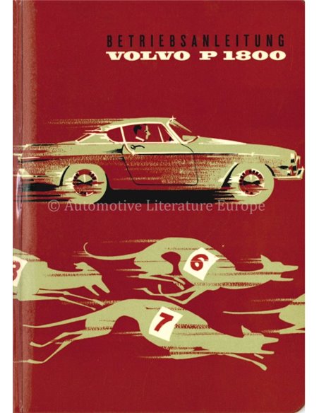 1961 VOLVO P1800 BETRIEBSANLEITUNG DEUTSCH