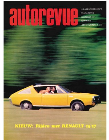 1971 AUTO REVUE MAGAZINE 20 NEDERLANDS
