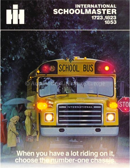 1979 INTERNATIONAL SCHOOLMASTER 1723, 1823, 1853 BROCHURE ENGLISH