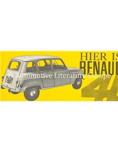 1962 RENAULT 4 BROCHURE DUTCH