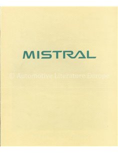 1994 NISSAN MISTRAL BROCHURE JAPANS