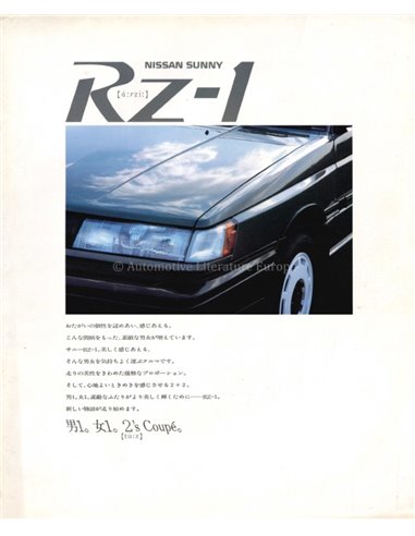 1989 NISSAN SUNNY RZI BROCHURE JAPANESE