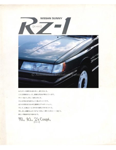 1989 NISSAN SUNNY RZI BROCHURE JAPANS