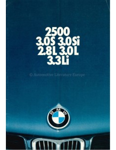 1976 BMW 2500 3.0S 3.0SI 2.8L 3.0L 3.3LI BROCHURE NEDERLANDS