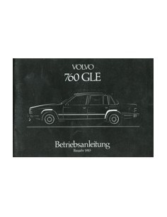 1983 VOLVO 760 GLE INSTRUCTIEBOEKJE DUITS