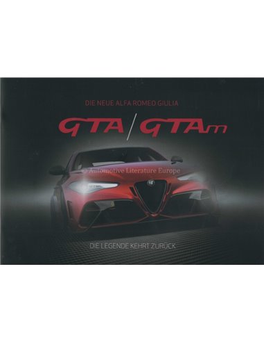 2021 ALFA ROMEO GIULIA GTA / GTAm BROCHURE DUITS