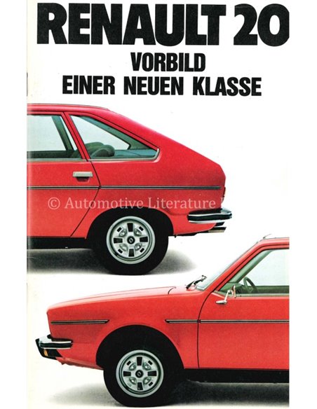 1979 RENAULT 20 BROCHURE GERMAN