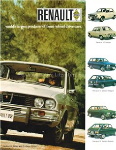 1972 RENAULT 12 / 16 BROCHURE ENGLISH (US)