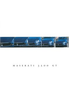 1998 MASERATI 3200GT / QUATTROPORTE EVOLUZIONE PRESSE PROSPEKT ITALIENISCH ENGLISCH