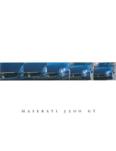 1998 MASERATI 3200GT / QUATTROPORTE EVOLUZIONE PRESSE PROSPEKT ITALIENISCH ENGLISCH