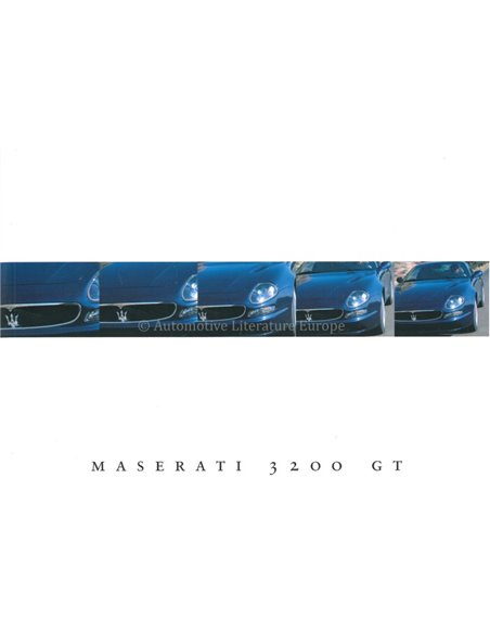 1998 MASERATI 3200GT / QUATTROPORTE EVOLUZIONE PERS BROCHURE ITALIAANS ENGELS