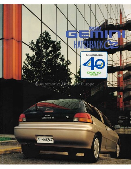 1991 ISUZU GEMINI HATCHBACK OZ PROSPEKT JAPANISCH