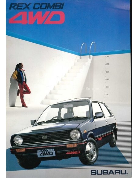 1983 SUBARU REX COMBI 4WD BROCHURE JAPANESE