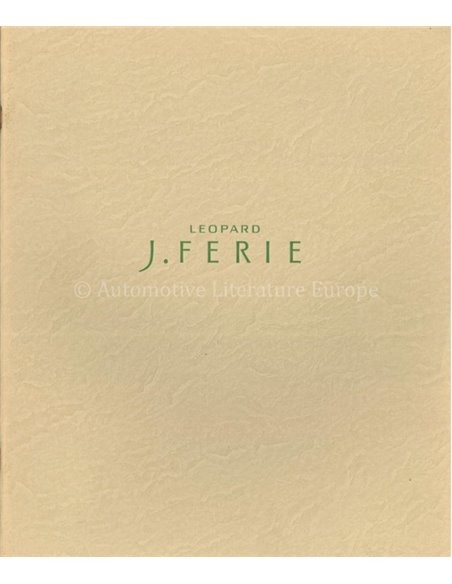 1993 NISSAN LEOPARD J.FERIE BROCHURE JAPANESE