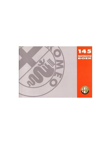 1997 ALFA ROMEO 145 INSTRUCTIEBOEKJE NEDERLANDS