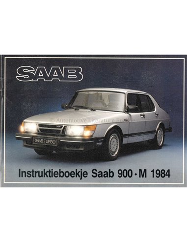 1984 SAAB 900 BETRIEBSANLEITUNG NIEDERLÄNDISCH