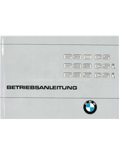 1979 BMW 6ER BETRIEBSANLEITUNG DEUTSCH