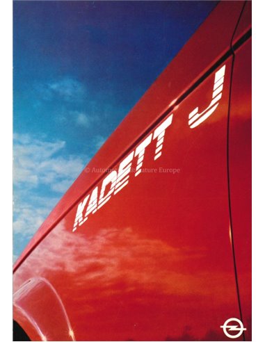 1981 OPEL KADETT J BROCHURE DUITS