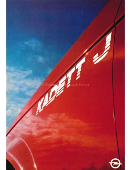 1981 OPEL KADETT J BROCHURE GERMAN