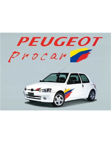 1999 PEUGEOT 106 PROCAR PROSPEKT NIEDERLANDISCH