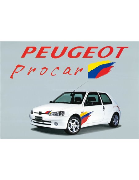 1999 PEUGEOT 106 PROCAR PROSPEKT NIEDERLANDISCH