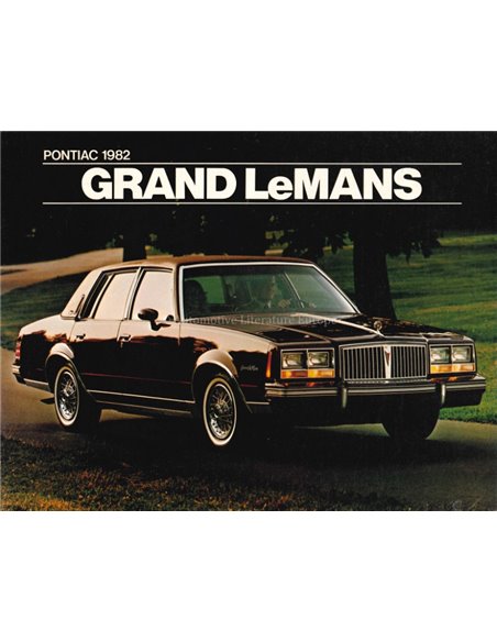 1982 PONTIAC GRAND LEMANS BROCHURE ENGLISH