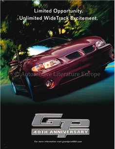 2002 PONTIAC GRAND PRIX PROSPEKT ENGLISCH (USA)
