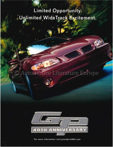 2002 PONTIAC GRAND PRIX BROCHURE ENGLISH (US)