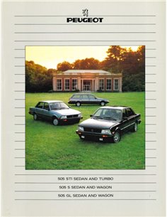 1984 PEUGEOT 505 PROSPEKT ENGLISCH (USA)