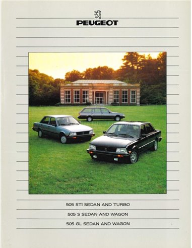 1984 PEUGEOT 505 PROSPEKT ENGLISCH (USA)