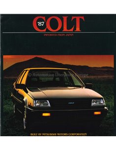 1987 PLYMOUTH COLT BROCHURE ENGLISH (US)