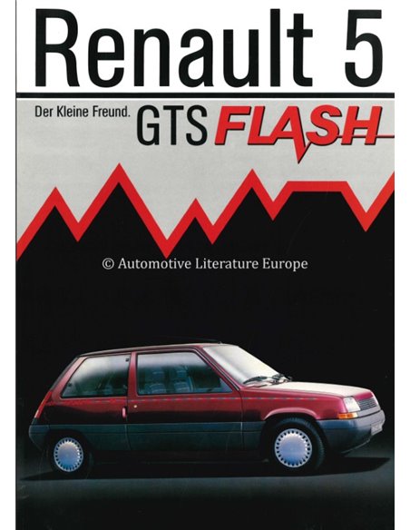 1985 RENAULT 5 GTS FLASH LEAFLET DUITS