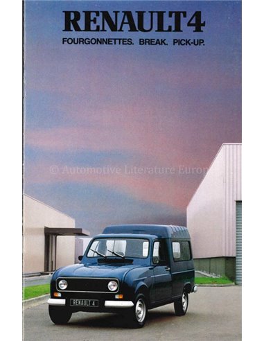 1981 RENAULT 4 BROCHURE FRENCH