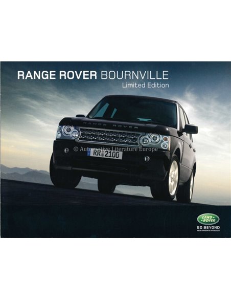 2009 RANGE ROVER BOURNVILLE LIMITED EDITION BROCHURE GERMAN