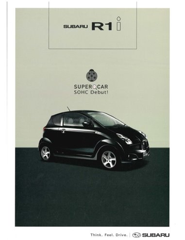 2005 SUBARU R1 I BROCHURE JAPANESE