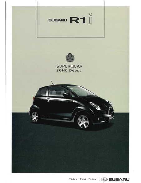 2005 SUBARU R1 I BROCHURE JAPANESE