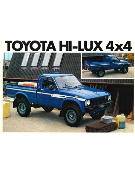 1981 TOYOTA HI-LUX 4X4 BROCHURE 